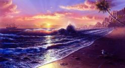 high-tide-on-sunset-cool-scenery-wallpapers-t